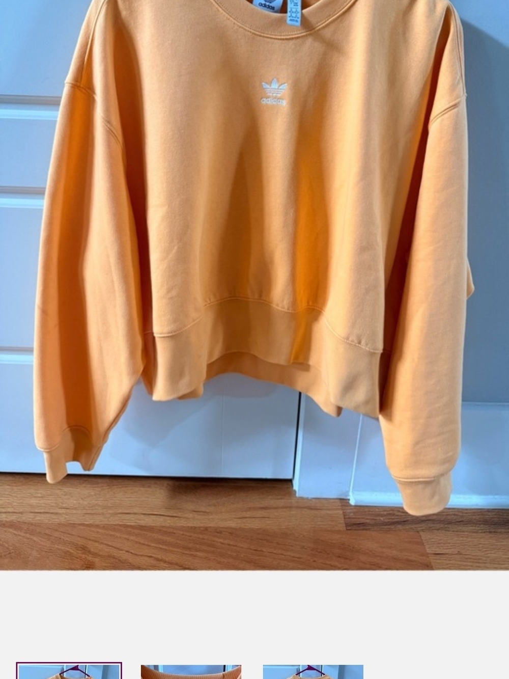 adidas Women’s Light Peach Crewneck Sweatshirt